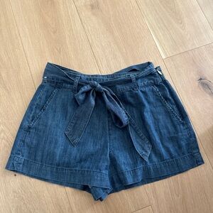 Draper James Denim Tie-Waist Shorts